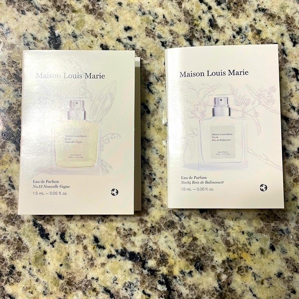New Maison Louis Marie No. 13 Nouvelle Vague and No. 04 Bois de Balincourt